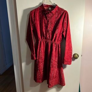 Red Velour Dress